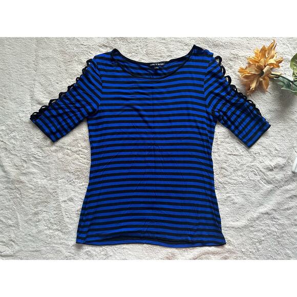 Cable & Gauge Striped Shirt Size Large - Picture 1 of 5